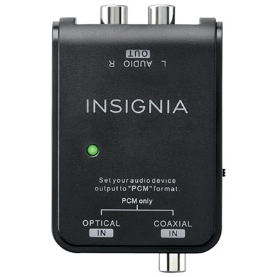 Image of Insignia Digital to Analog Audio Converter - Black - Only at Best Buy