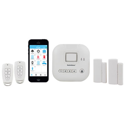 Image of SkylinkNet Security Solutions Home Alarm System with Keychain Remote (SKBB-4S) - Only at Best Buy