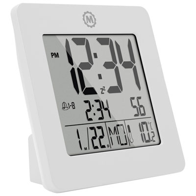 Image of Marathon Digital Tabletop Clock - White