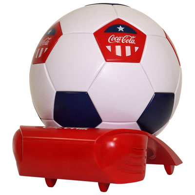 Image of Koolatron Coca-Cola Soccer Ball Beverage Cooler (CCSB5)