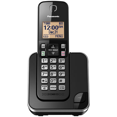 Panasonic 1-Handset DECT Cordless Phone (KXTGC380B) Good Phone