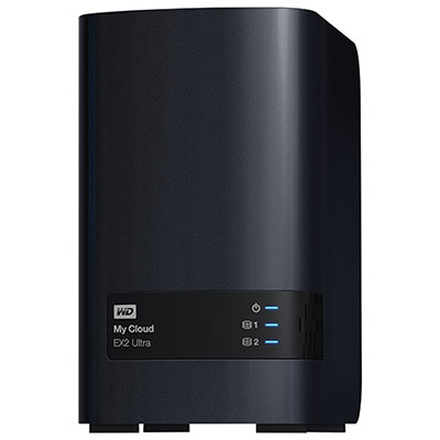 Image of WD My Cloud EX2 Ultra 8TB Network Attached Storage (WDBVBZ0080JCH-NESN)