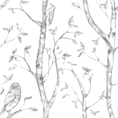 NuWallpaper Grey Woods Peel and Stick Wallpaper