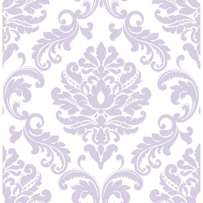 Image of NuWallpaper Ariel Peel and Stick Wallpaper - Purple