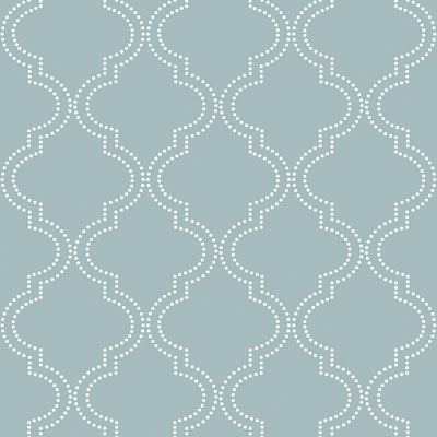 NuWallpaper Quatrefoil Peel and Stick Wallpaper - Blue (NU1826) 