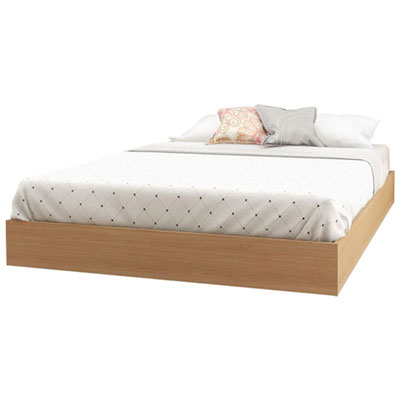 Image of Contemporary Platform Bed - Double - Maple