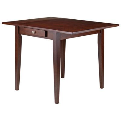 Image of Hamilton Transitional 4-Seating Drop-Leaf Casual Dining Table - Antique Walnut