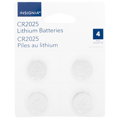 Insignia CR2025 Lithium Battery - 4 Pack - Only at Best Buy [This review was collected as part of a promotion