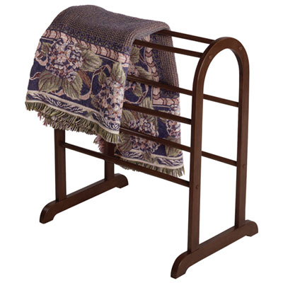Image of Quilt Rack with 6 Rungs - Antique Walnut