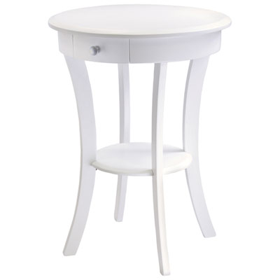 Image of Sasha Transitional Round Coffee Table - White