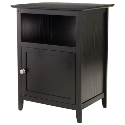 Image of Transitional Nightstand - Black
