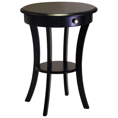 Image of Sasha Transitional Round Coffee Table - Black