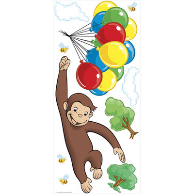 Image of RoomMates Curious George Giant Wall Decal