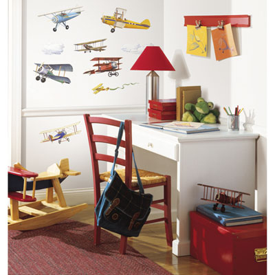 Image of RoomMates Vintage Planes Wall Decal