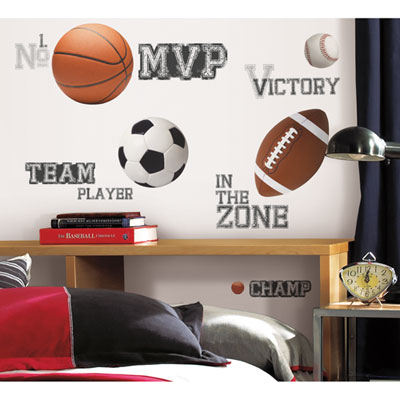 Image of RoomMates All Star Sports Sayings Wall Decal