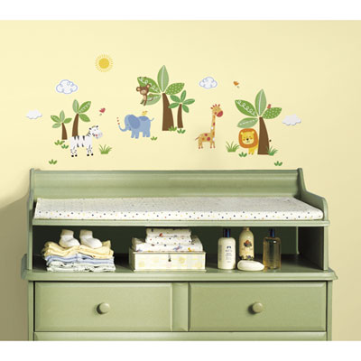Image of RoomMates Jungle Friends Wall Decal