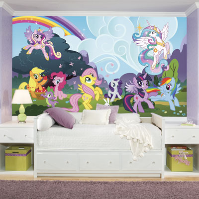 Image of RoomMates My Little Pony Ponyville XL Wallpaper Mural