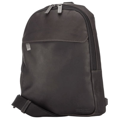 Image of Kenneth Cole Columbian Leather 13   Laptop Backpack - Black