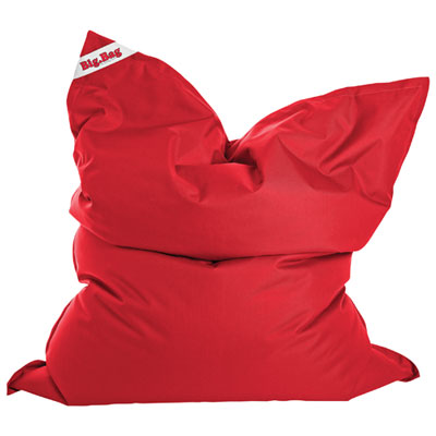 Image of Sitting Point Brava Contemporary Bean Bag Chair - Red
