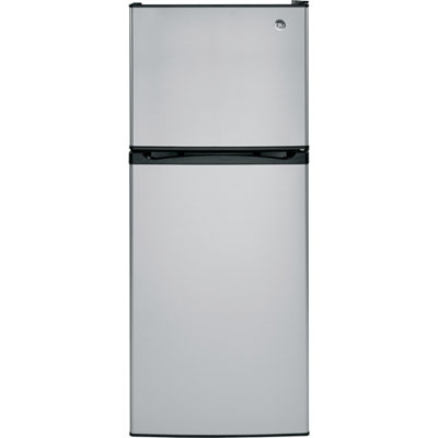 GE 24" 11.6 Cu. Ft. Top Freezer Refrigerator with LED Lighting (GPE12FSKSB) - Stainless Steel Great Refrigerator