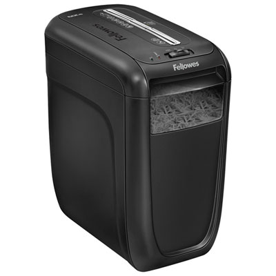 Fellowes PowerShred 10-Sheet Cross-Cut Paper Shredder (60Cs) SHREDDER CAN SHRED UP TO 10 PAPERS, CREDIT CARDS, STAPLES AND CLIPPERS