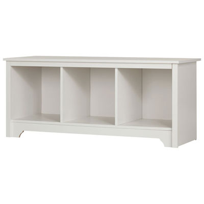 Vito Transitional 3-Shelf Storage Bench - White The bench looks great and is very functional