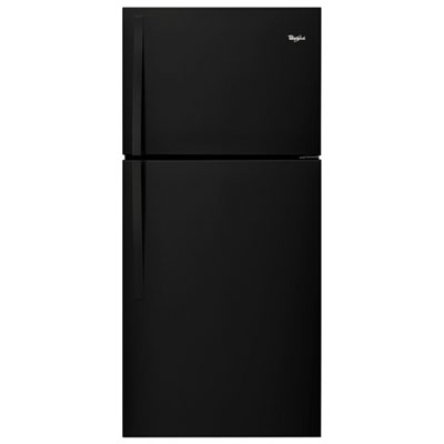 Image of Whirlpool 30   19.2 Cu. Ft. Top Freezer Refrigerator (WRT519SZDB) - Black