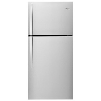 Whirlpool 30" 19.2 Cu. Ft. Top Freezer Refrigerator (WRT519SZDM) - Monochromatic Stainless Steel Nice little fridge