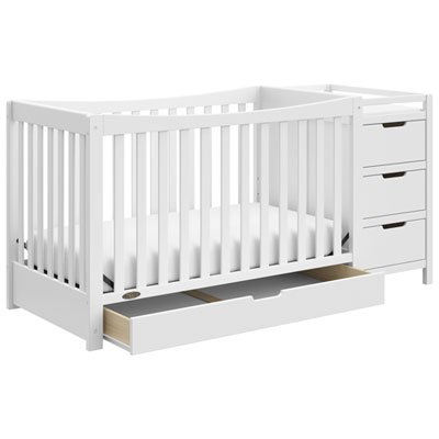 Image of Graco Remi 4-in-1 Convertible Crib & Changer - White