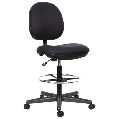 Image of TygerClaw Fabric Office Stool Chair - Black