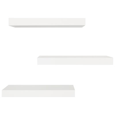 3 Tablettes Murales De 16 Po Maine - Blanc