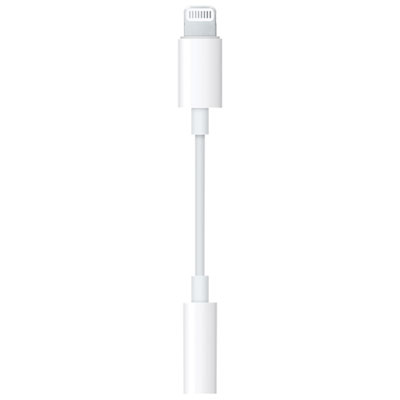 Adaptateur Jack 3.5mm casque audio & Chargeur pour iPhone Blanc ave