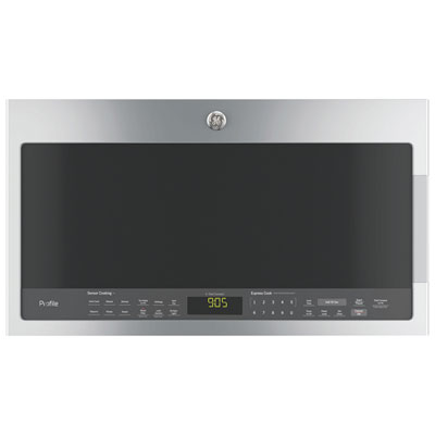 Image of GE Profile SpaceMaker Over-The-Range Microwave - 2.1 Cu. Ft. - Stainless Steel