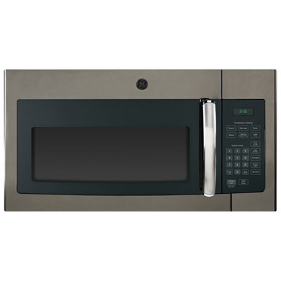 Image of GE Over-the-Range Microwave Oven - 1.6 Cu. Ft. - Slate