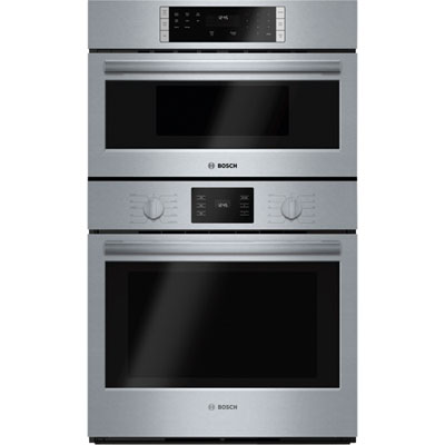 Bosch 30" 4.6 Cu. Ft. Fan Convection Electric Combination Wall Oven (HBL57M52UC) - Stainless Steel Wall oven combo