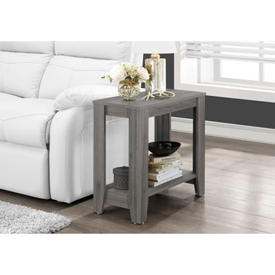 Image of Contemporary Rectangular Accent Table - Grey