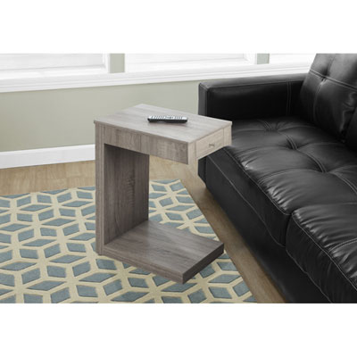 Contemporary Rectangular Accent Table - Dark Taupe