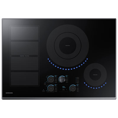 Image of Samsung 30   3-Element Induction Cooktop (NZ30K7880UG/AA) - Black Stainless Steel