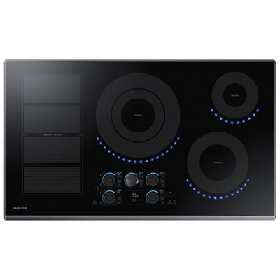 Image of Samsung 36   4-Element Induction Cooktop (NZ36K7880UG/AA) - Black Stainless Steel