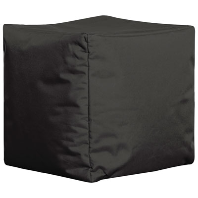 Sitting Point Cube Brava Contemporary Bean Bag Chair - Black