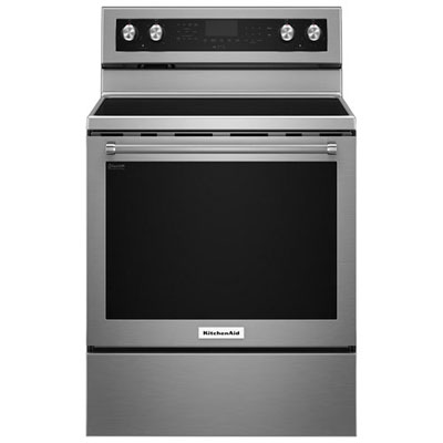 Open Box - KitchenAid 30" 6.4 Cu. Ft. 5-Element Electric Range (YKFEG500ESS) - SS - Perfect Condition Love it!