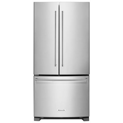 KitchenAid 33" 22.1 Cu. Ft. French Door Refrigerator with Water Dispenser - Stainless Steel-Open Box