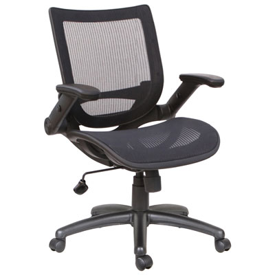 Fauteuil De Bureau Ergonomique À Dossier Mi-Hauteur En Maille De Tygerclaw - Noir