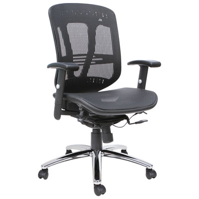 TygerClaw Ergonomic Mid-Back Mesh Task Chair - Black Quality is definitely similar to that of any of the higher end professional chairs that are ergonomic and meant for long hours at a desk