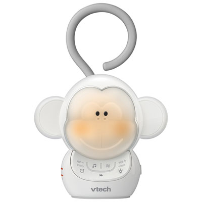 Image of VTech Myla The Monkey Portable Soother Sound Machine - White/Grey - English