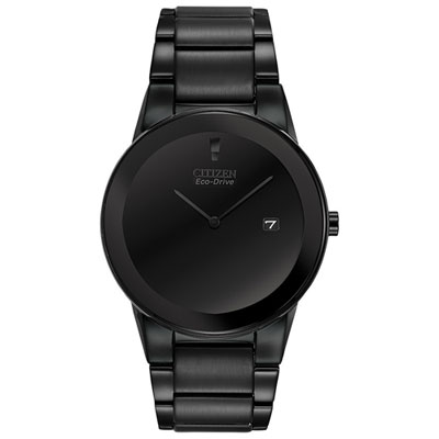 Image of Citizen Axiom Eco-Drive Watch 40mm Men's Watch - Black Case, Bracelet & Black Dial