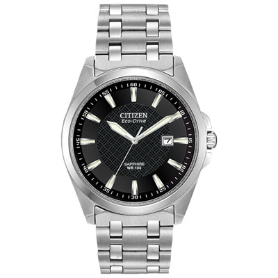 Image of Citizen Corso Eco-Drive Watch 41mm Men's Watch - Silver-Tone Case, Bracelet & Black Dial