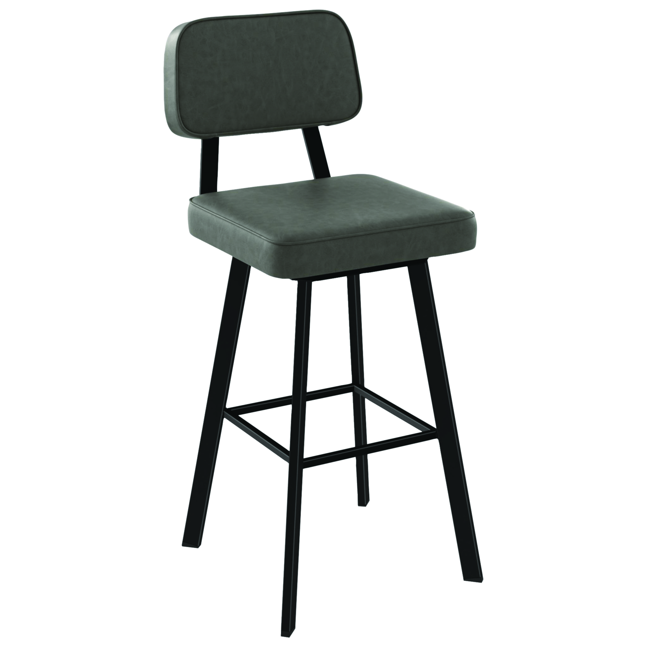Clarkson Contemporary Counter Height Barstool - Black Coral/Elephant