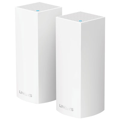Image of Linksys Velop AC2200 Whole-Home Mesh Wi-Fi 5 System (WHW0302-CA) - 2 Pack