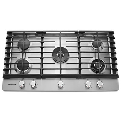 KitchenAid 37" 5-Burner Gas Cooktop (KCGS956ESS) - Stainless Steel - Open Box - Perfect Condition